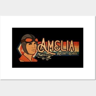 Amelia Aircraft School Posters and Art